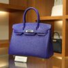 Birkin 30 Epsom Retourne Bleu Electrique PHW