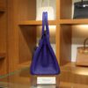 Birkin 30 Epsom Retourne Bleu Electrique PHW