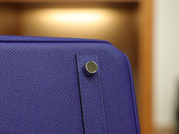 Birkin 30 Epsom Retourne Bleu Electrique PHW