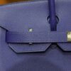 Birkin 30 Epsom Retourne Bleu Electrique PHW
