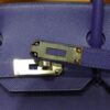 Birkin 30 Epsom Retourne Bleu Electrique PHW