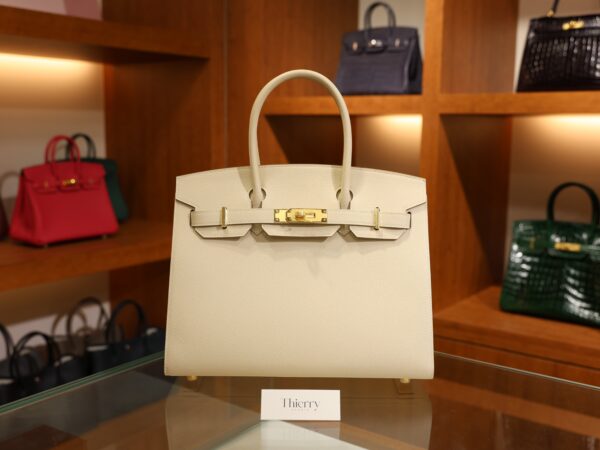 Birkin 30 Epsom Sellier Craie GHW