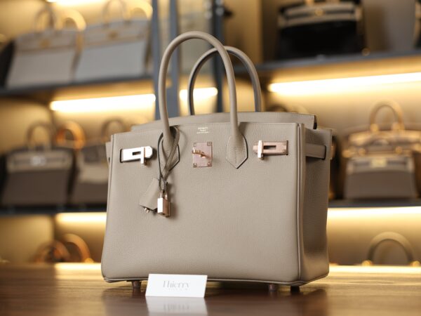 Birkin 30 Togo Gris Tourterelle RGHW