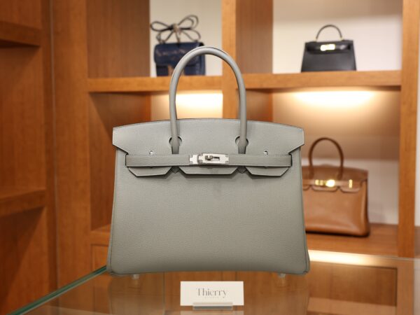 Birkin 30 Togo Gris Mouette PHW