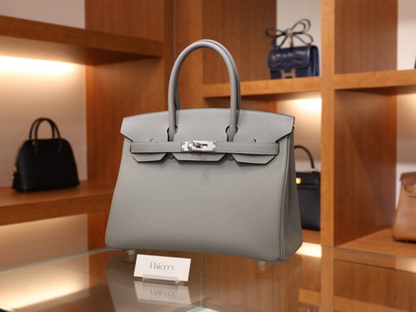 Birkin 30 Togo Gris Mouette PHW