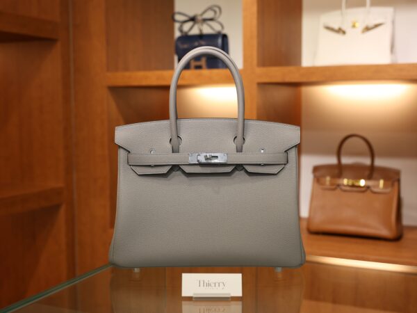 Birkin 30 Togo Gris Asphalte PHW