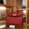 Birkin 30 Togo Rouge Casaque GHW