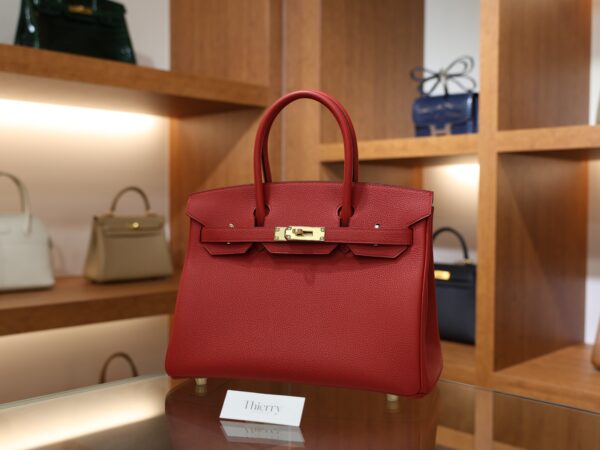 Birkin 30 Togo Rouge Casaque GHW