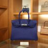 Birkin 30 Togo Bleu Electrique PHW