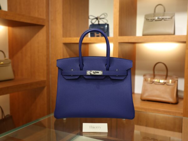 Birkin 30 Togo Bleu Electrique PHW