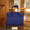 Birkin 30 Togo Bleu Electrique PHW