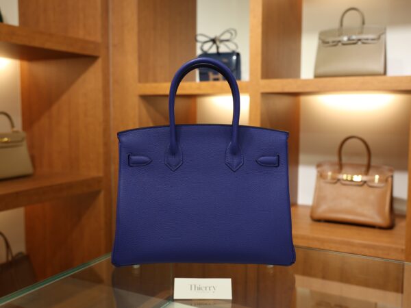 Birkin 30 Togo Bleu Electrique PHW