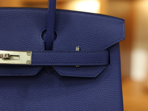 Birkin 30 Togo Bleu Electrique PHW