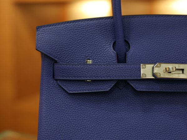 Birkin 30 Togo Bleu Electrique PHW