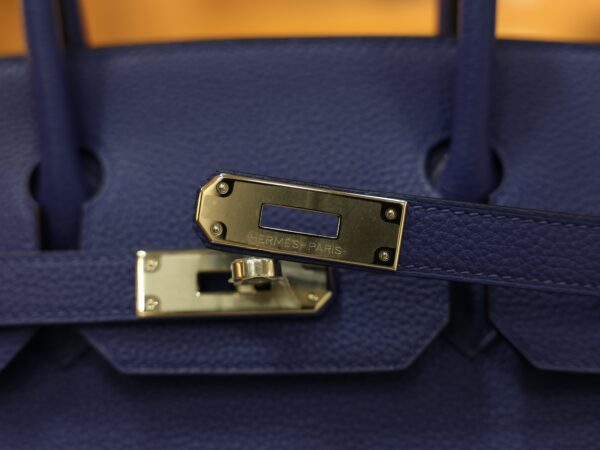 Birkin 30 Togo Bleu Electrique PHW