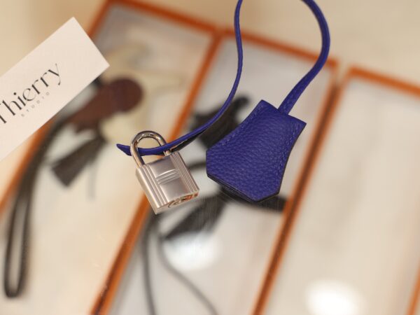 Birkin 30 Togo Bleu Electrique PHW