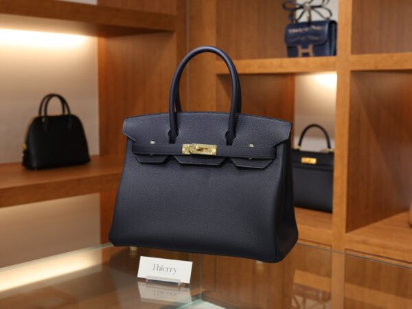 Birkin 30 Togo Bleu Nuit GHW