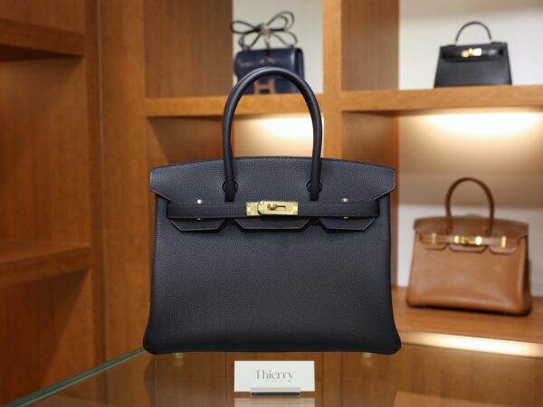 Birkin 30 Togo Bleu Nuit GHW