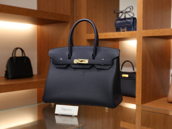 Birkin 30 Togo Bleu Nuit GHW