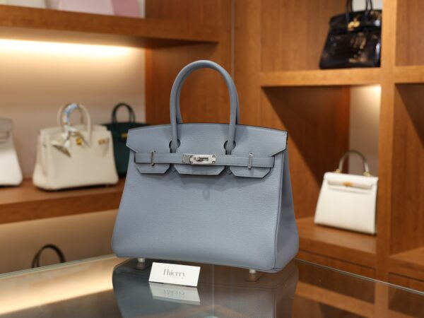 Birkin 30 Togo Bleu Lin PHW