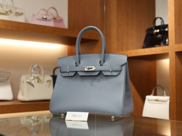 Birkin 30 Togo Bleu Lin PHW