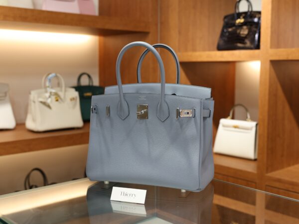 Birkin 30 Togo Bleu Lin PHW