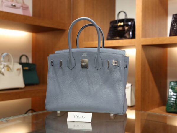 Birkin 30 Togo Bleu Lin PHW