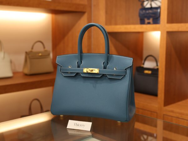 Birkin 30 Togo Bleu Jean GHW