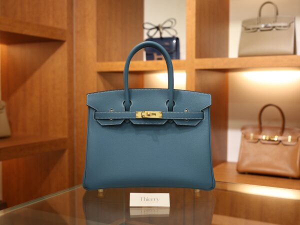 Birkin 30 Togo Bleu Jean GHW