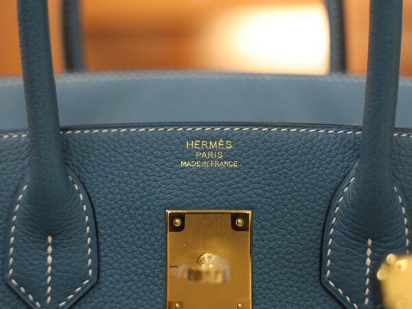 Birkin 30 Togo Bleu Jean GHW