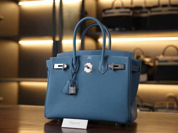 Birkin 30 Togo Bleu Jean PHW