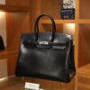 Birkin 35 Box Retourne Black PHW