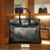 Birkin 35 Box Retourne Black PHW