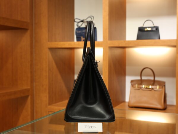 Birkin 35 Box Retourne Black PHW