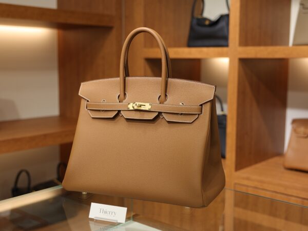 버킨 35 토고 골드 금장 001_SBJ_9898 Birkin 35 Togo Gold GHW