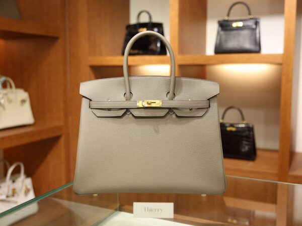 Birkin 35 Togo Gris Asphalte GHW