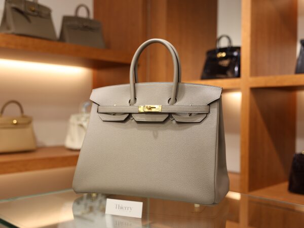 Birkin 35 Togo Gris Asphalte GHW