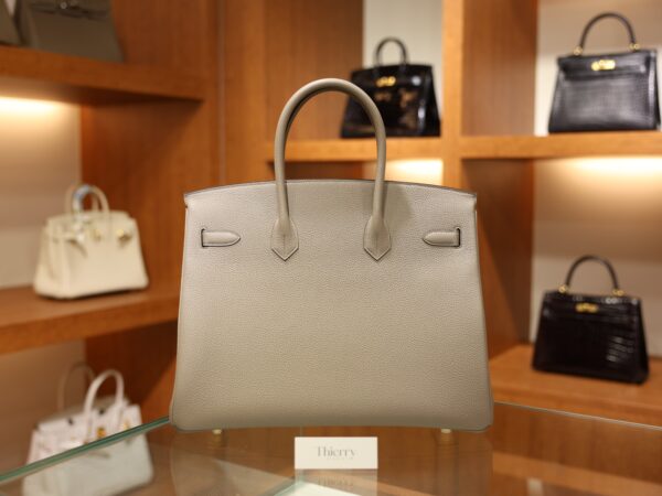 Birkin 35 Togo Gris Asphalte GHW