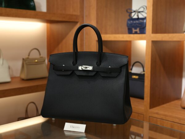 버킨 35 토고 블랙 은장 001_139A6792 Birkin 35 Togo Black PHW
