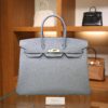 Birkin 35 Togo Bleu Lin GHW