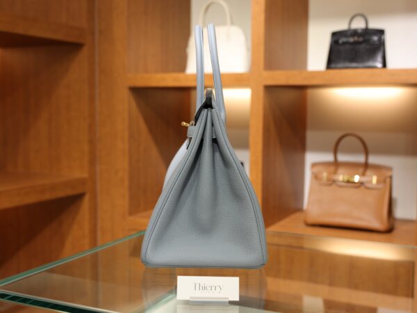 Birkin 35 Togo Bleu Lin GHW