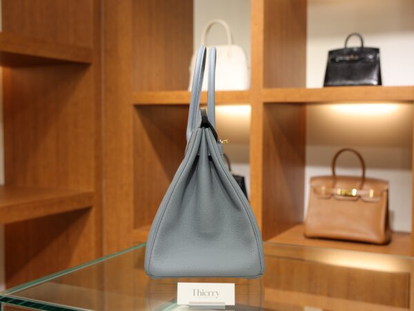 Birkin 35 Togo Bleu Lin GHW