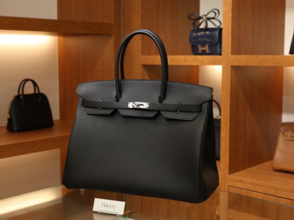 버킨 40 스위프트 블랙 은장 001_139A9736 Birkin 40 Swift Black PHW