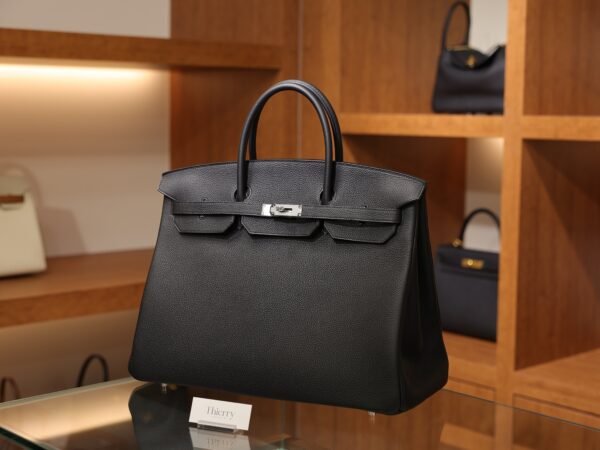 버킨 40 토고 블랙 은장 001_SBJ_9732 Birkin 40 Togo Black PHW
