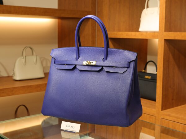 Birkin 40 Togo Bleu Electrique GHW