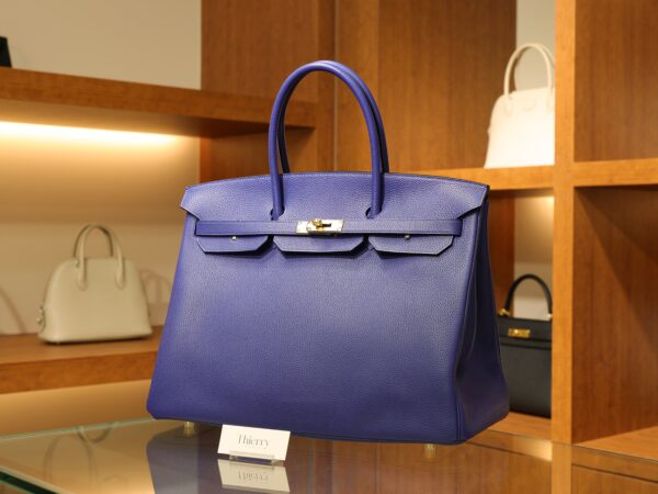 Birkin 40 Togo Bleu Electrique GHW