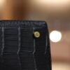 Kelly 25 Matte Porosus Black GHW