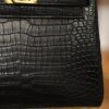 Kelly 25 Matte Porosus Black GHW