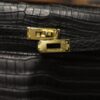 Kelly 25 Matte Porosus Black GHW