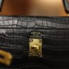 Kelly 25 Matte Porosus Black GHW